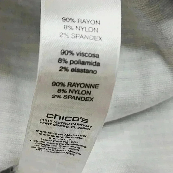 Chico's Pullon Elastic Waist Straight Leg Pants Size 0.5/6 - Picture 6 of 7